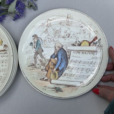 Тарелка Sejets Musicaux Le Pre aux clercs 21 см Франция  