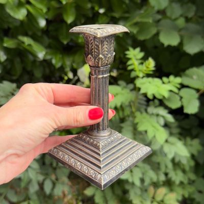 Подсвечник Колонна малая 14 см серебрение