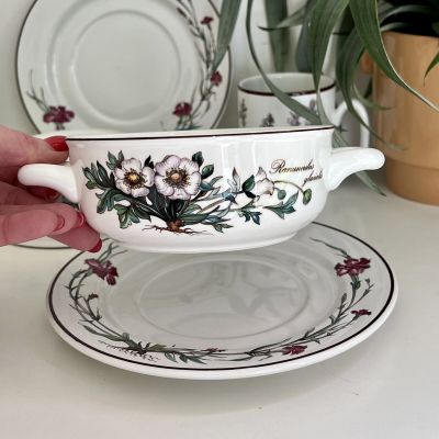 Бульонная чаша глубокая тарелка Botanica 450 мл 2000 гг ВиллеройБох