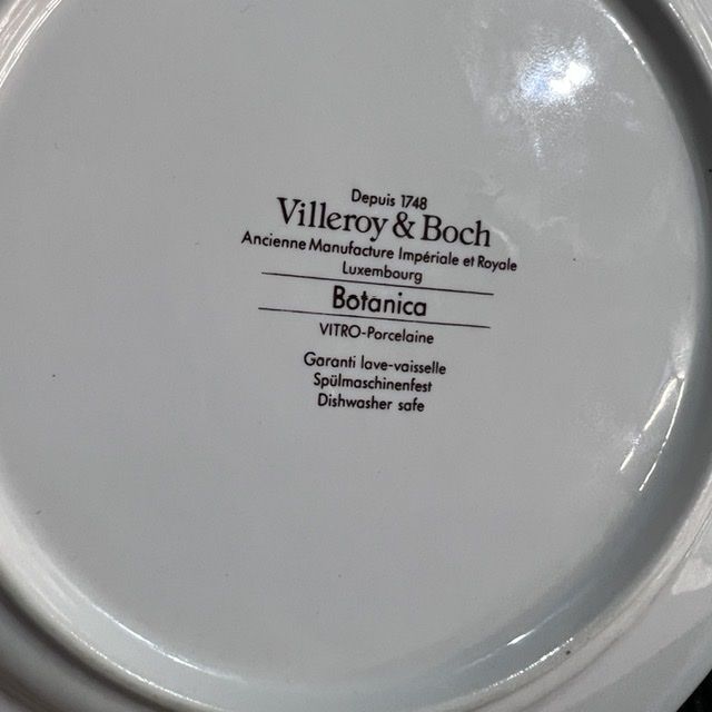 Бульонная чаша глубокая тарелка Botanica 450 мл 2000 гг ВиллеройБох