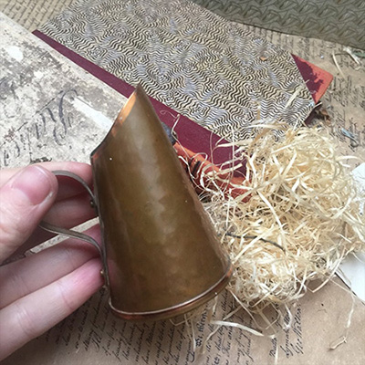 Кувшин ваза мини медь