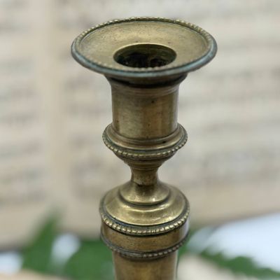 Подсвечник на одну свечу 27 см латунь 