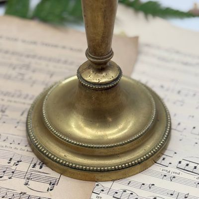 Подсвечник на одну свечу 27 см латунь 