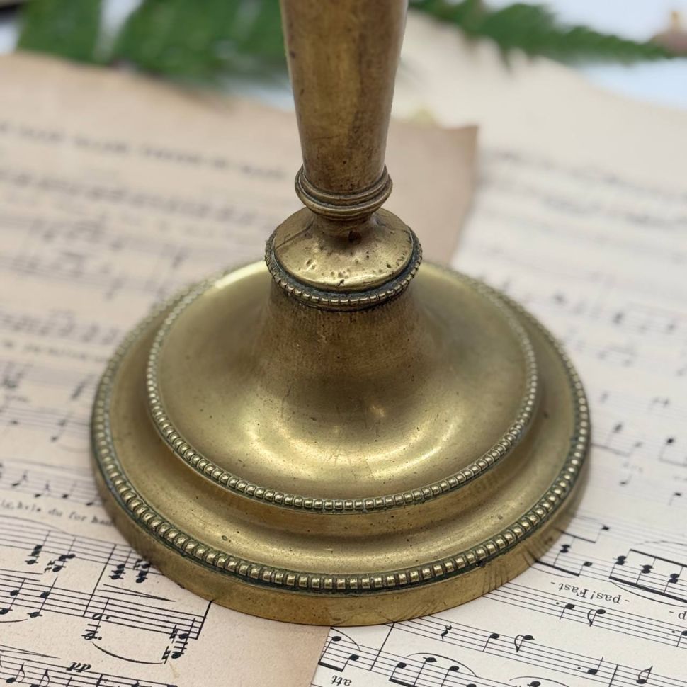 Подсвечник на одну свечу 27 см латунь 