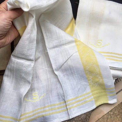 Кухонное полотенце желтая полоса 