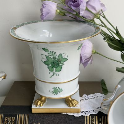 Ваза на львиных лапах Herend Apponyi Chinese Bouquet  20 см Венгрия