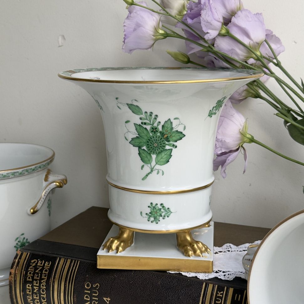 Ваза на львиных лапах Herend Apponyi Chinese Bouquet  20 см Венгрия