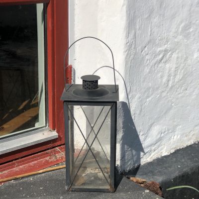 Фонарь уличный 36 см металл стекло