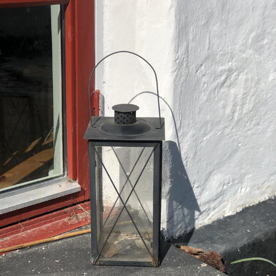 Фонарь уличный 36 см металл стекло