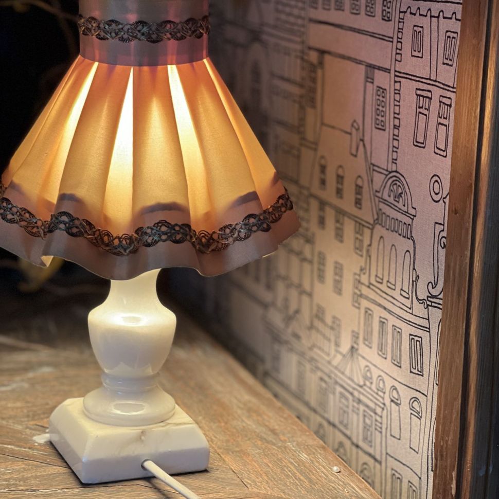 Лампа настольная 18 см мрамор