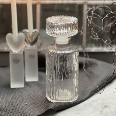 Флакон банка 18 см хрустальное стекло