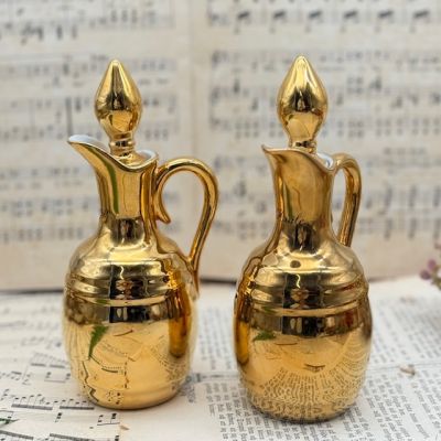 Бутылка для масла уксуса Porcelaine de Paris Франция набор 2 предмета