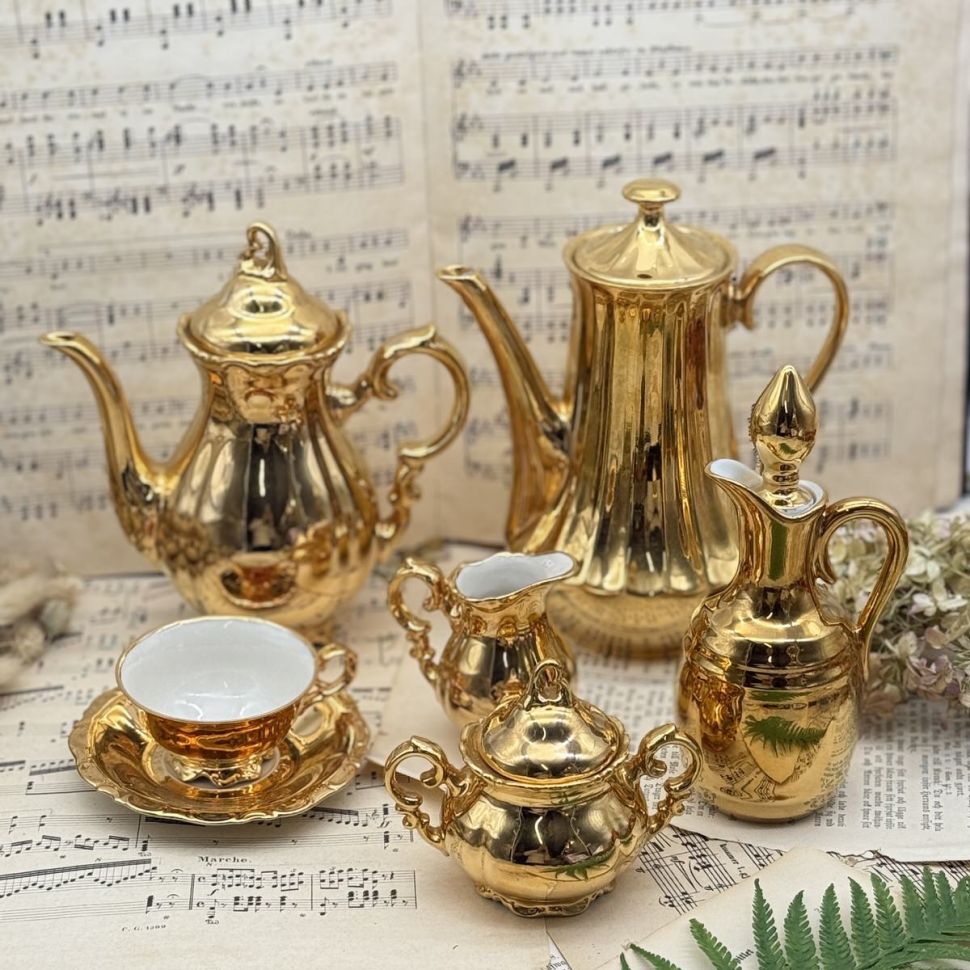 Бутылка для масла уксуса Porcelaine de Paris Франция набор 2 предмета