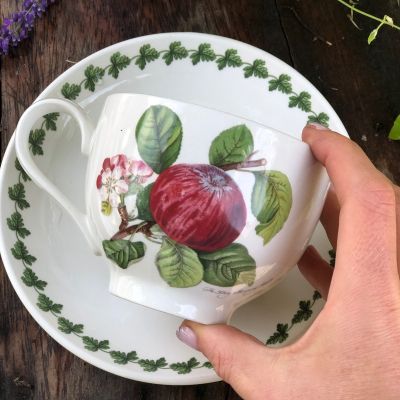 Чайная пара Вишня фарфор Англия