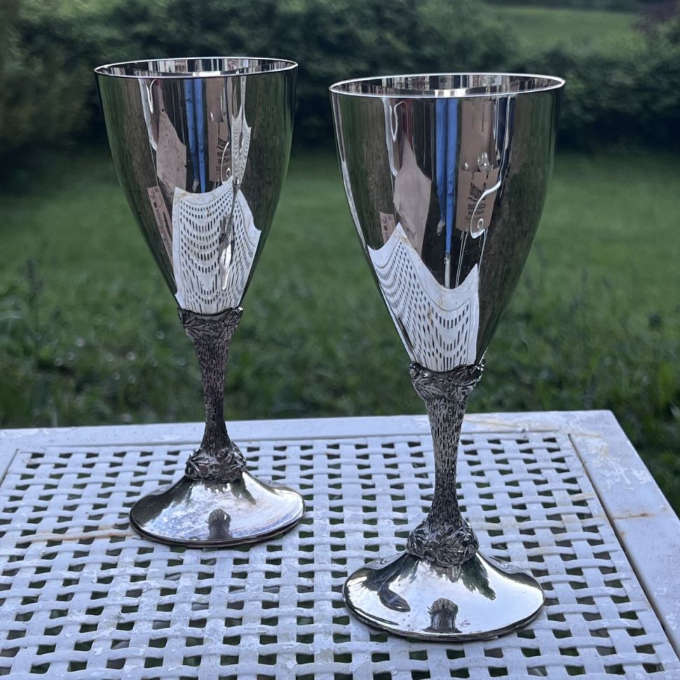 Бокал 200 мл мельхиор серебрение