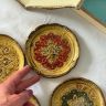 Блюдце подставка 11 см дерево