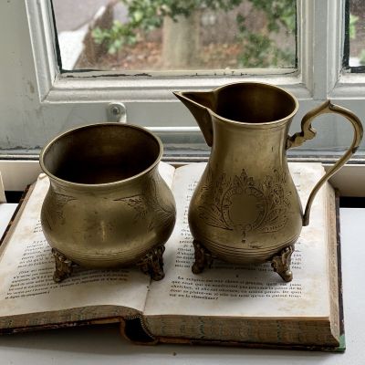 Молочник 11 см серебрение по латуни