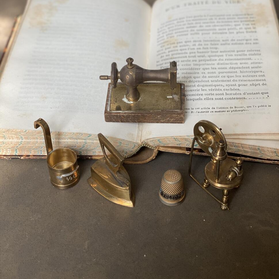 Статуэтка мини набор 5 шт латунь