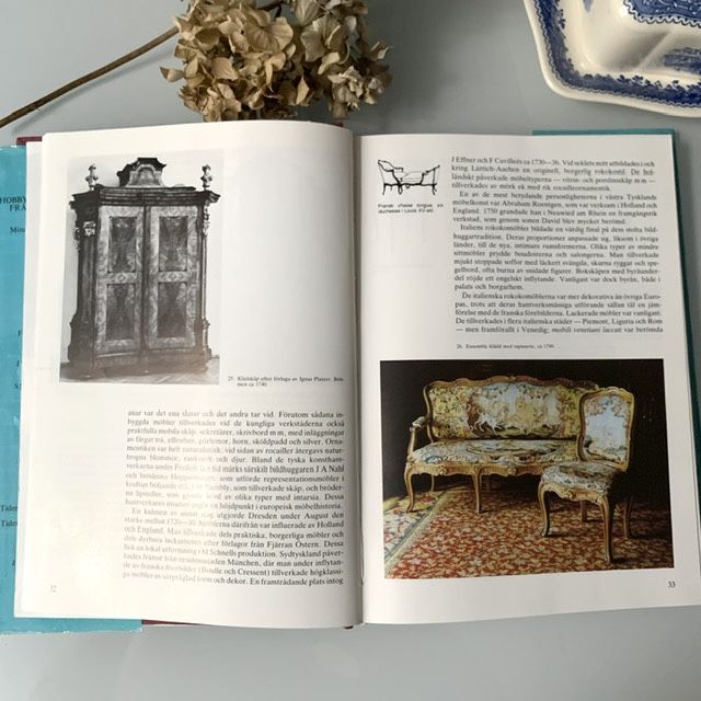 Книга про антиквариат на шведском языке