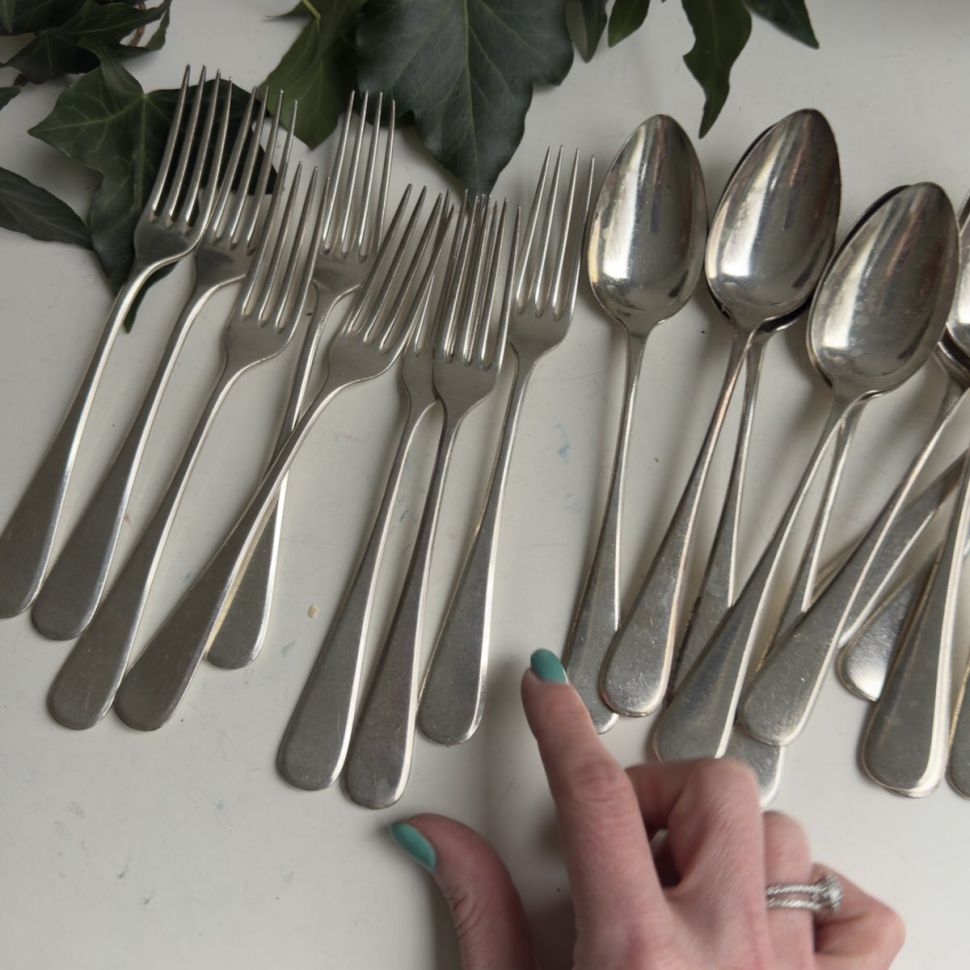 Ложка столовая десертная WMF 18 см серебрение Германия