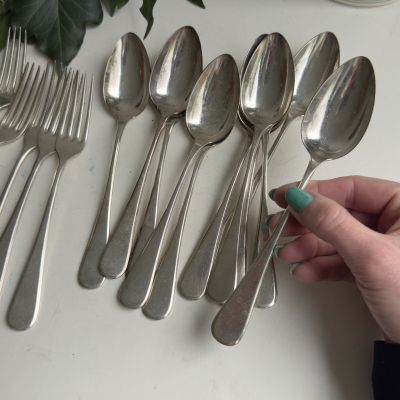 Ложка столовая десертная WMF 18 см серебрение Германия