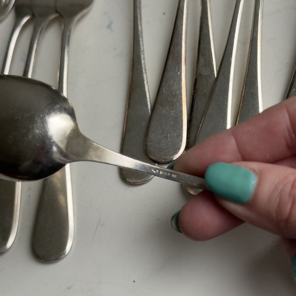 Ложка столовая десертная WMF 18 см серебрение Германия