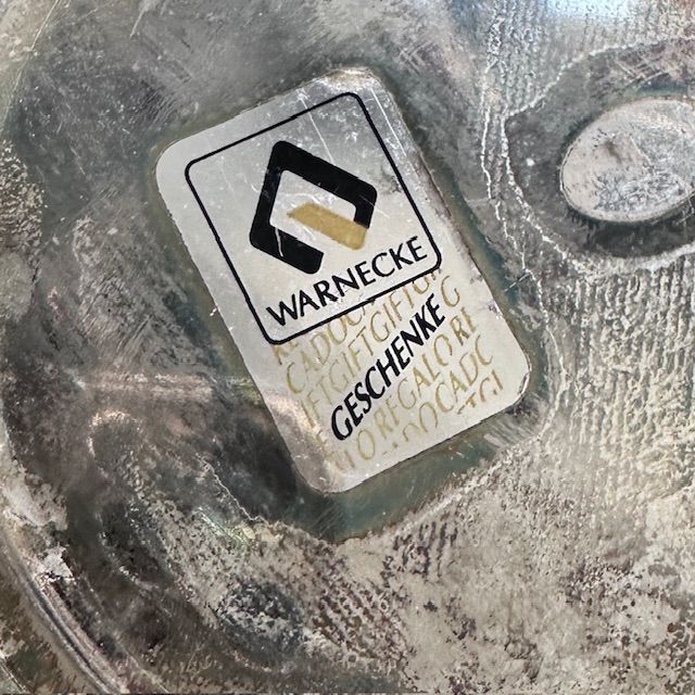 Корзинка сухарница овал на ножке 27 см мельхиор