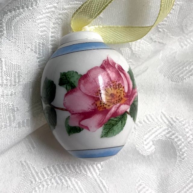 Подвес Яйцо пасхальное мини Hutschenreuther 5 см фарфор Германия