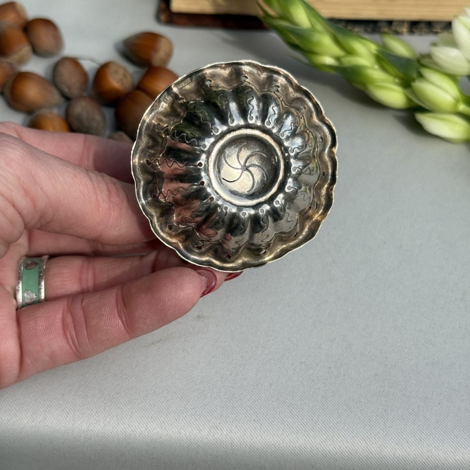 Ситечко для чая 6 см серебрение 