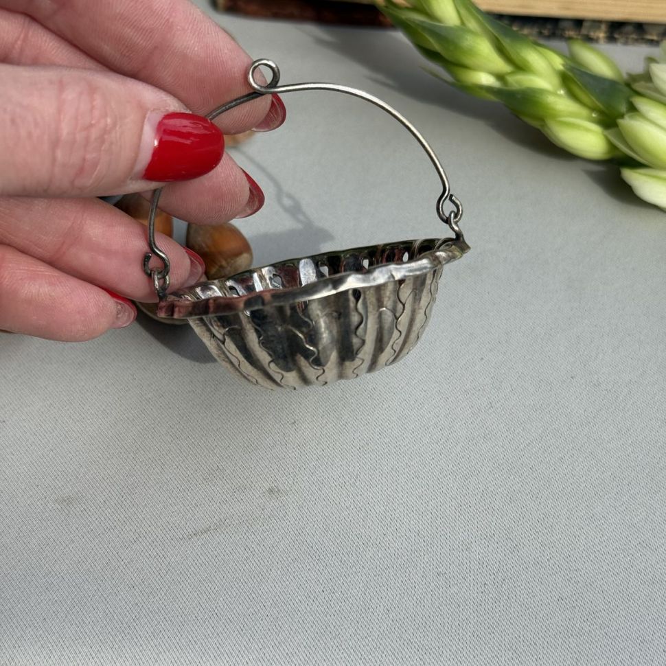 Ситечко для чая 6 см серебрение 