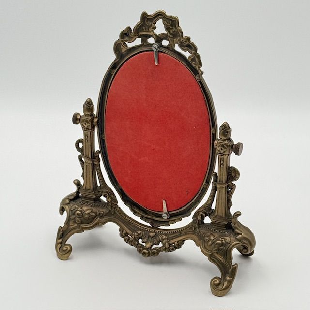 Зеркало настольное в стиле Ренессанс 30х20 см бронза Франция  