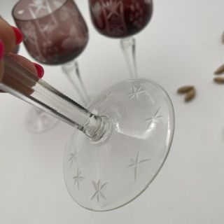 Бокал Anna Hutte коричневый 250 мл накладной хрусталь Германия дизайн 4