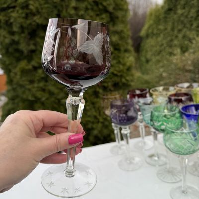 Бокал Anna Hutte коричневый 250 мл накладной хрусталь Германия дизайн 4