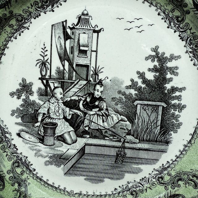 Тарелка Porcelaine Opaque Играющие дети 21 см Франция 1834 г