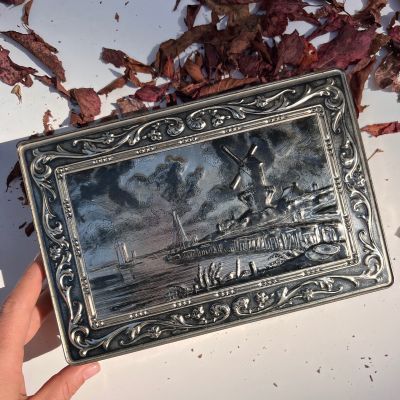 Коробка жестяная Мельница 23 см