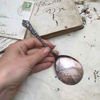 Лопатка десертная с цветочком