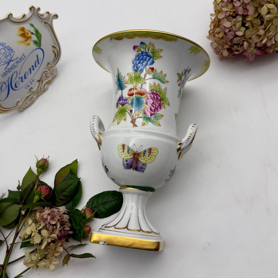 Ваза формы Медичи Herend Victoria pattern 25 см Венгрия