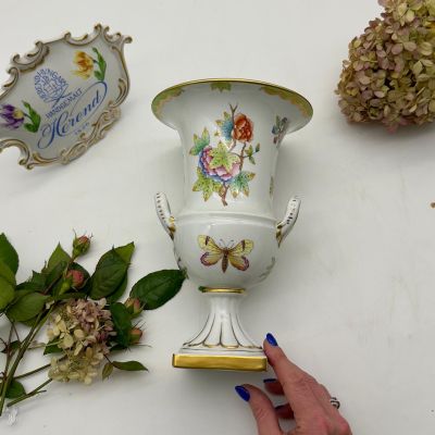 Ваза формы Медичи Herend Victoria pattern 25 см Венгрия