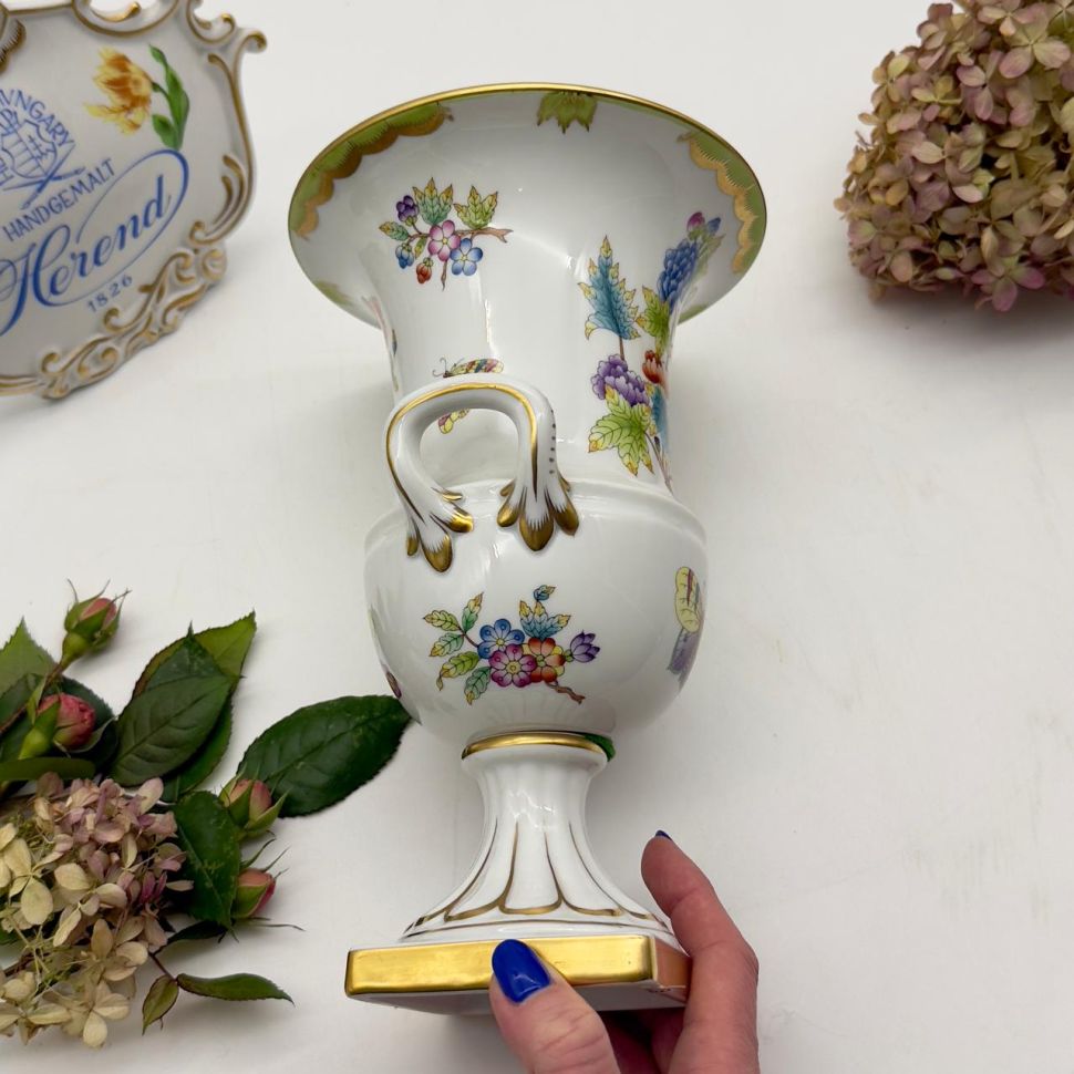 Ваза формы Медичи Herend Victoria pattern 25 см Венгрия