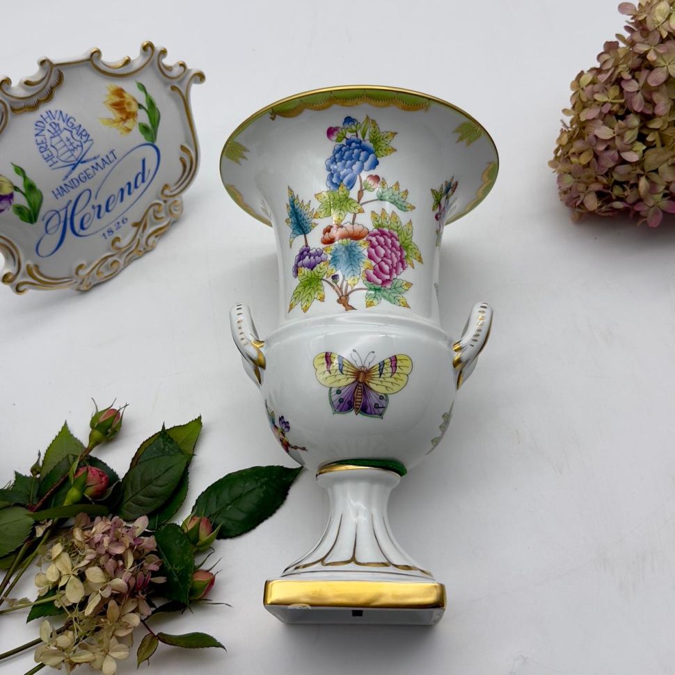 Ваза формы Медичи Herend Victoria pattern 25 см Венгрия