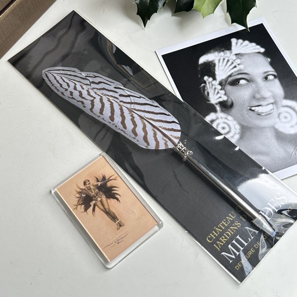 Ручка перо совы Chateau des Milandes demeure de Josephine Daker Франция