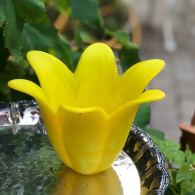 Ваза подсвечник 19 см матовое Лилия mat