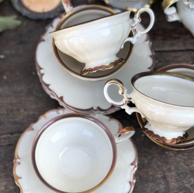 Блюдце от чайной пары Германия Hutschenreuther серия Der Hackefors