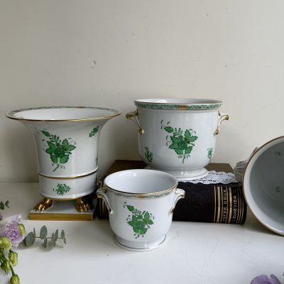 Ваза кашпо Herend Apponyi Chinese Bouquet 17 см Венгрия