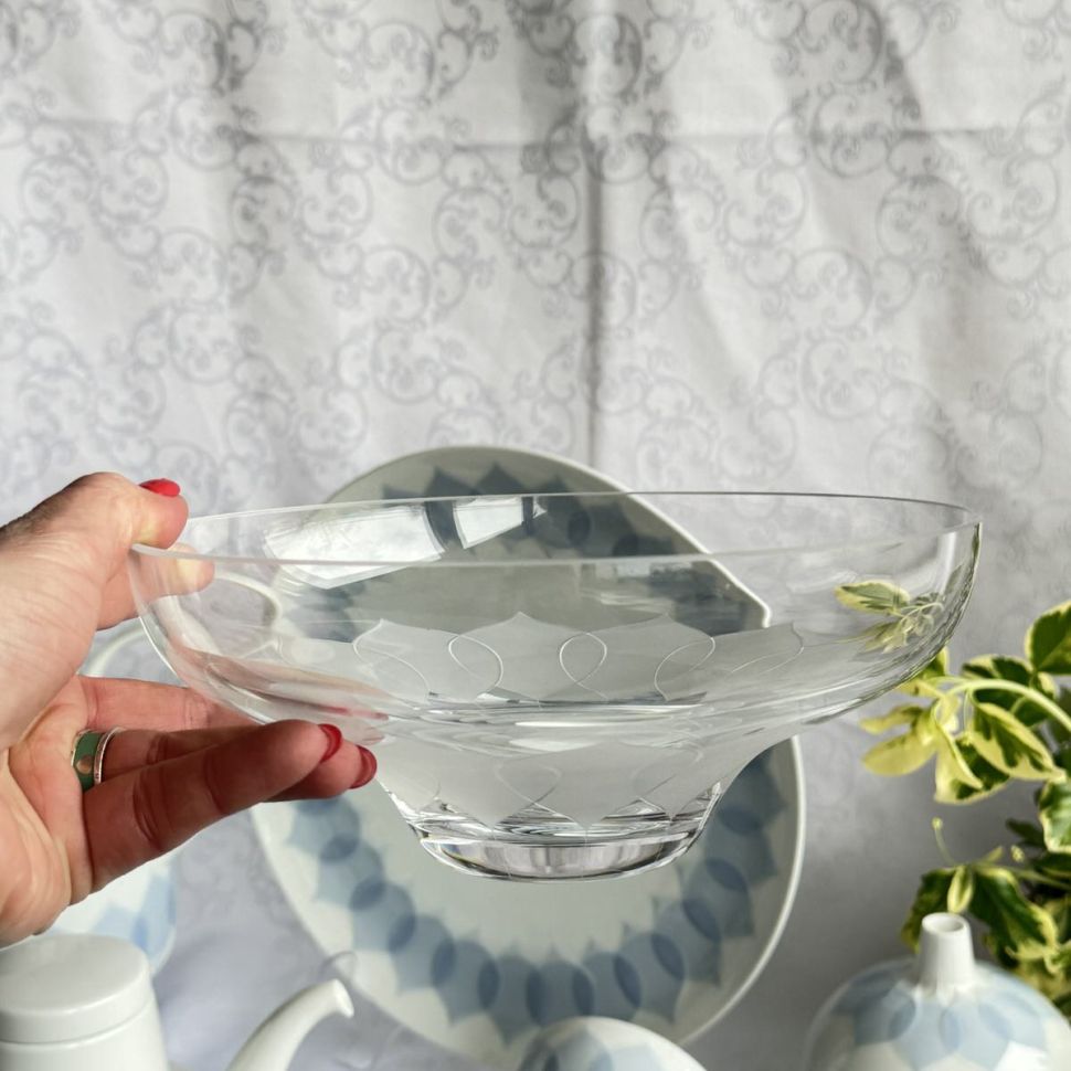 Салатник Rosenthal Lotus 20 см хрусталь Германия