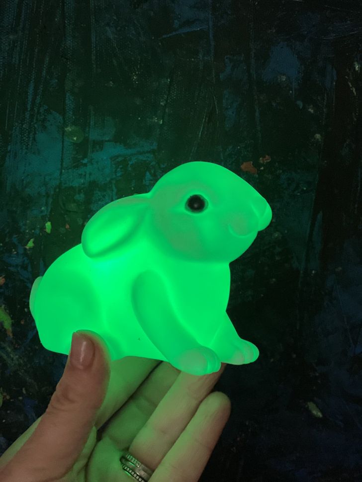 Светильник ночник 12 см Кролик