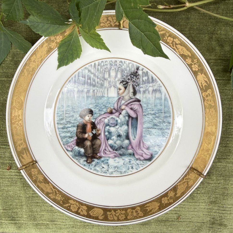 Тарелка Royal Copenhagen Сказки Андерсена Снежная Королева