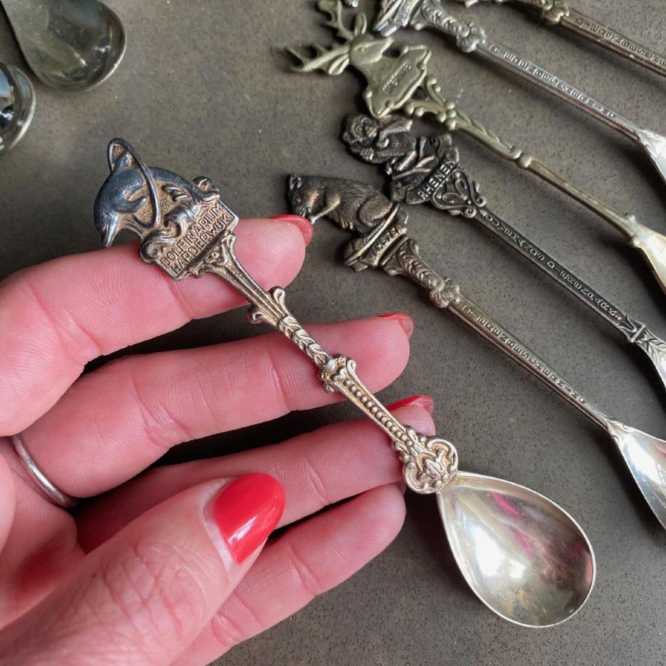 Ложка чайная 12 см Дельфин мельхиор