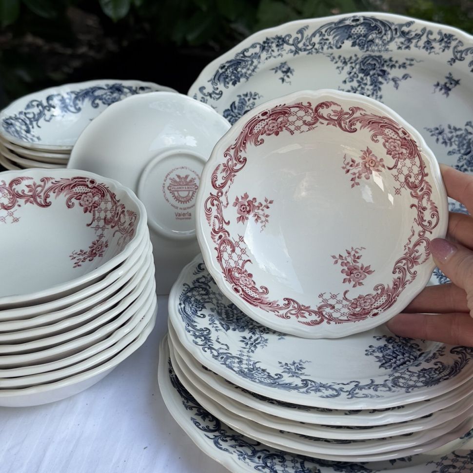 Миска Valeria ВиллеройБох 15 см красный Германия 1940-1970 гг. 