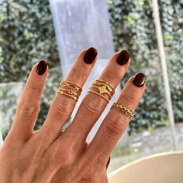 Кольцо символ Бесконечность золочение